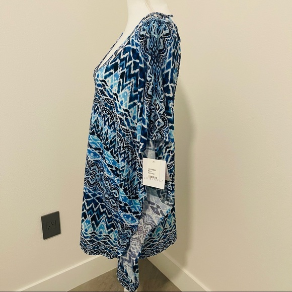 La Blanca Oasis Ikat Tunic Style Swim Coverup - Picture 6 of 10